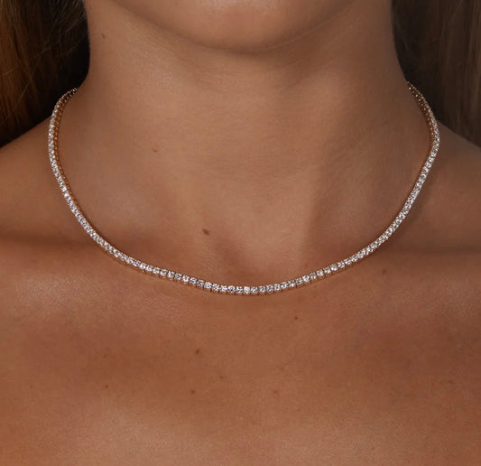 White Tennis Chain