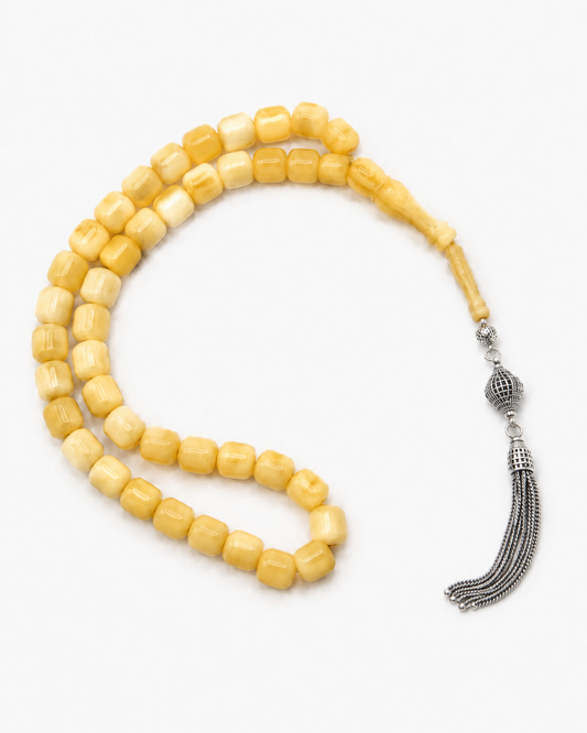 Natural Amber Misbah - Yellow Creamy