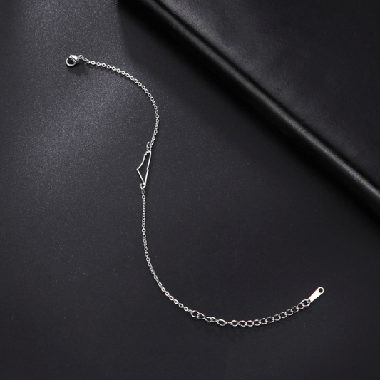 Palestine Map Charm Bracelet