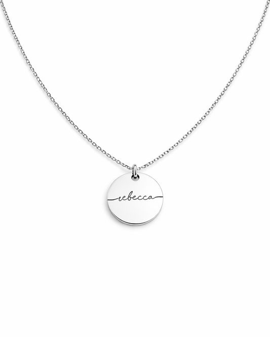 Disc Custom Name Necklace