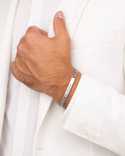 ID Bar Curb Bracelet