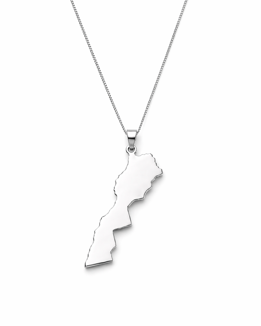 Morocco Map Necklace
