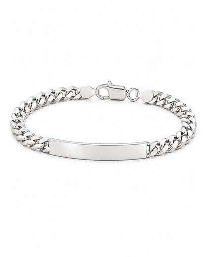 ID Bar Curb Bracelet