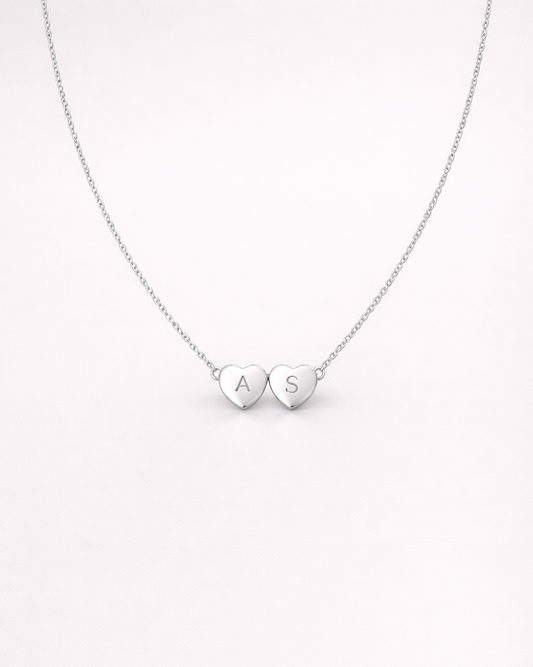Hearts Letter Necklace