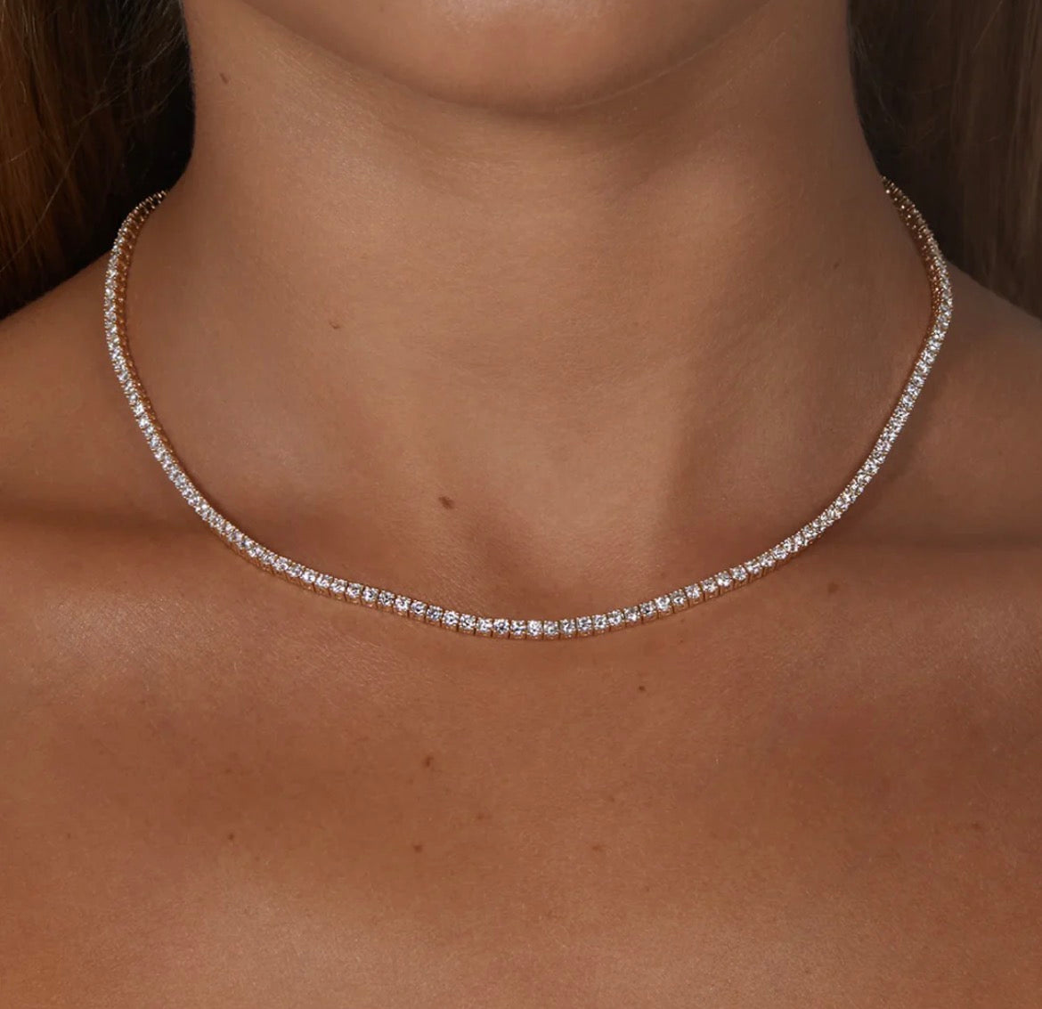 White Tennis Chain