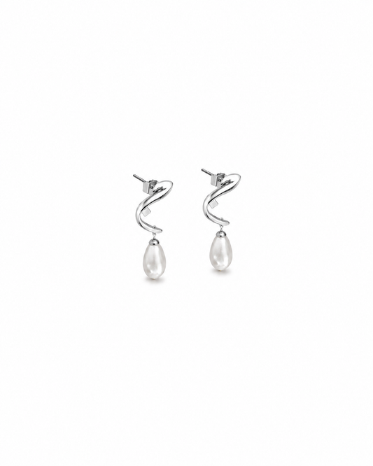 Pearl Curve Earrings