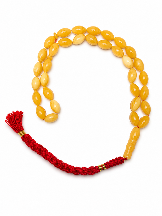 Natural Amber Misbah - Golden Honey
