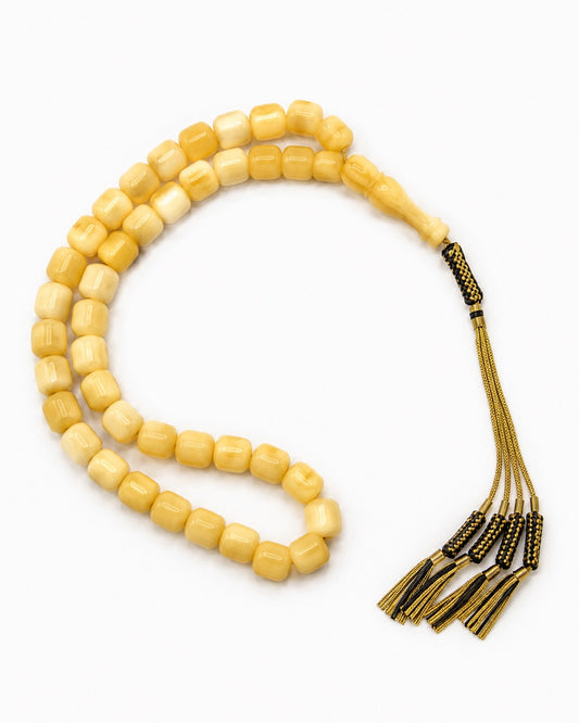 Natural Amber Misbah - Yellow Creamy