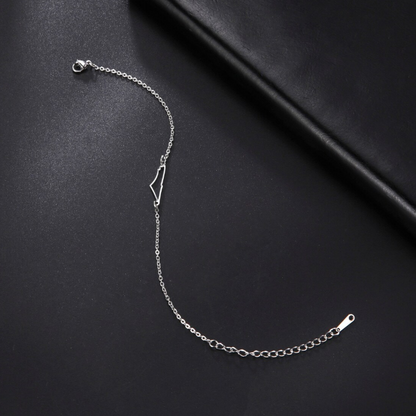 Palestine Map Charm Bracelet