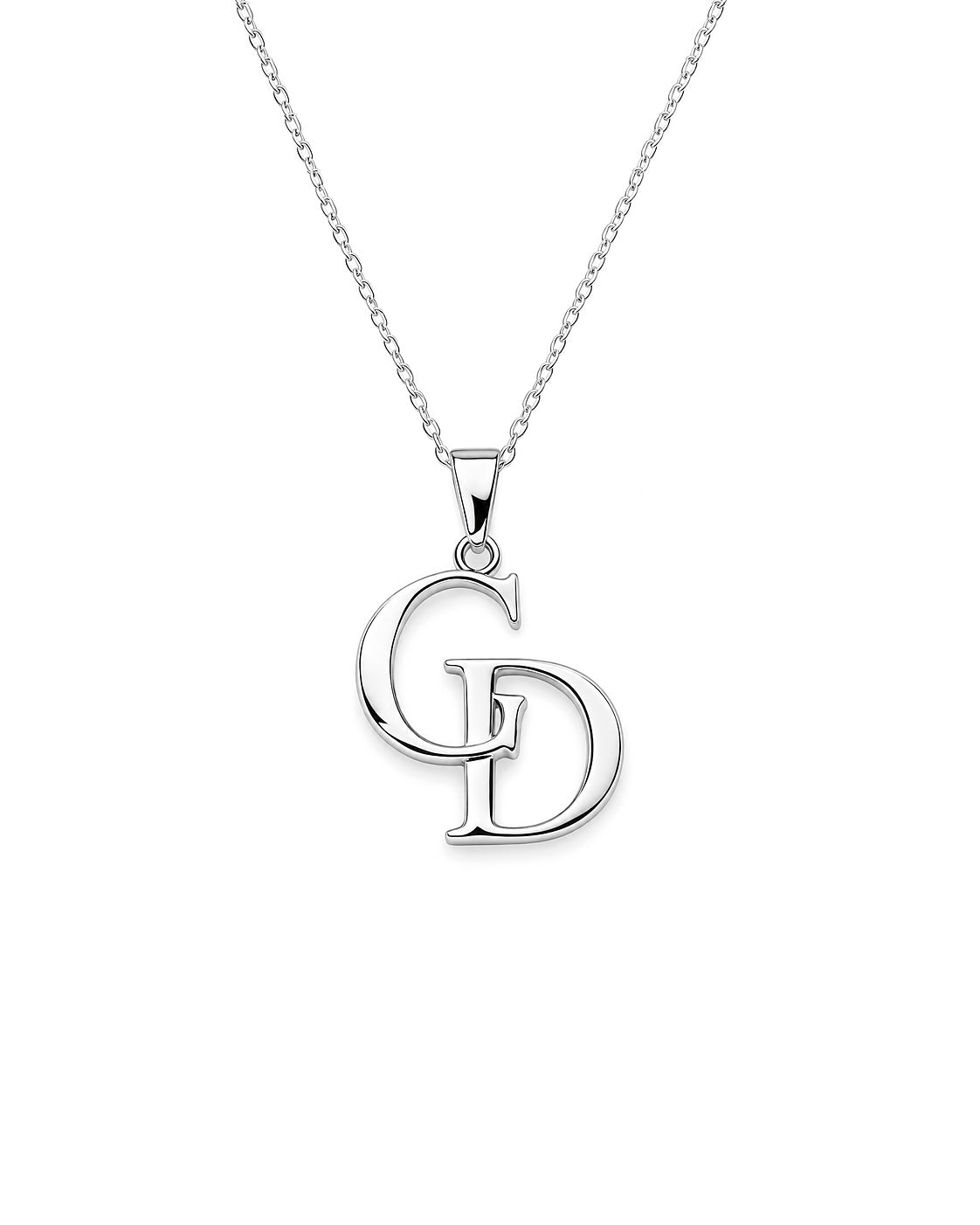 Classic Letters Necklace in 925 sterling silver