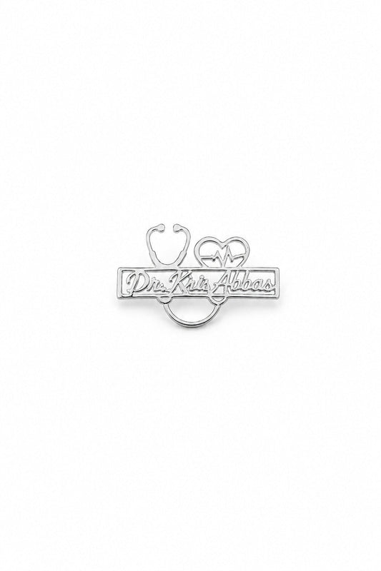 Doctor's Pride Brooch in 925 sterling silver
