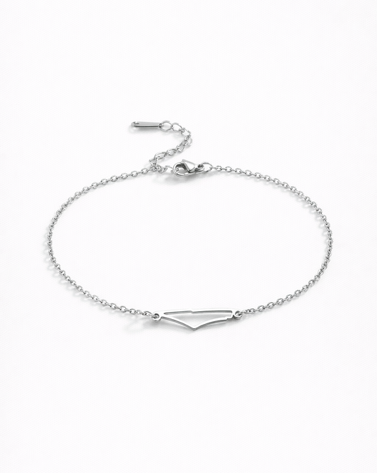 Palestine Map Charm Bracelet