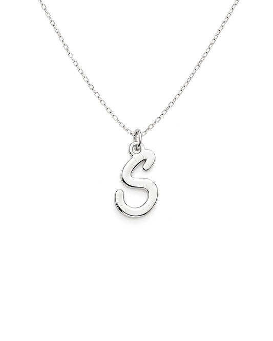 Simple Letters Necklace in 925 sterling silver