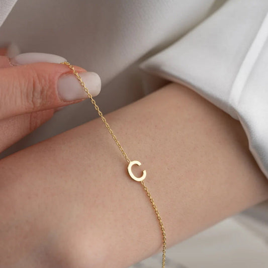 Mini Letter Bracelet in 925 sterling silver, photo 2