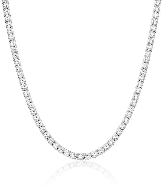 White Tennis Chain in 925 sterling silver
