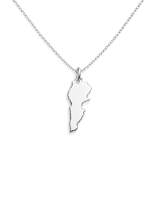 Your Country Map in 925 sterling silver
